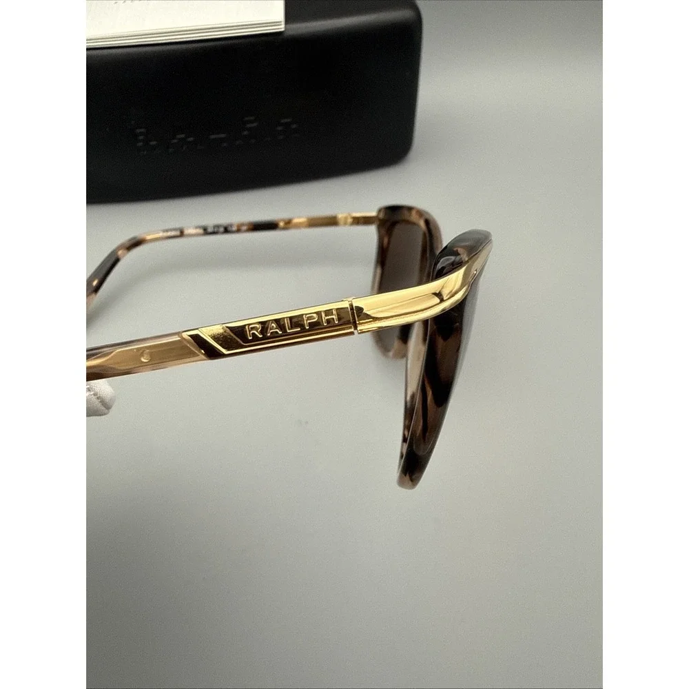 RALPH LAUREN RA5203 1463 BROWN TORTOISE/GOLD AUTHENTIC SUNGLASSES 54-16 & CASE
